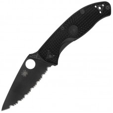 Spyderco Tenacious Lightweight Black Blade Full Serrated