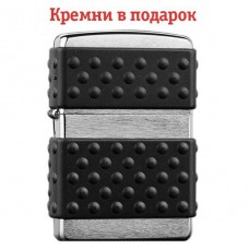 Зажигалка Zippo 200ZP Brush Chrome Zip Guard