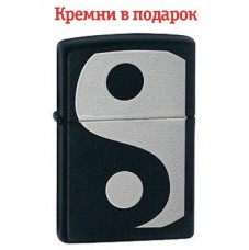 Запальничка Zippo 218 Black Matte, Ying Yang