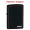 Зажигалка Zippo 218 ZB Black Matte With Zippo Border