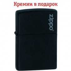 Запальничка Zippo 218 ZL Black Matte With Zippo Logo