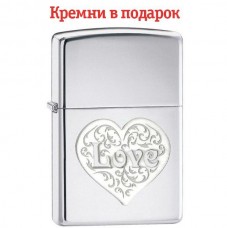 Зажигалка Zippo 250 Double Lustre Love