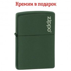 Запальничка Zippo Green Matte With Zippo Logo