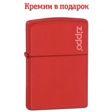 Запальничка Zippo Red Matte With Zippo Logo