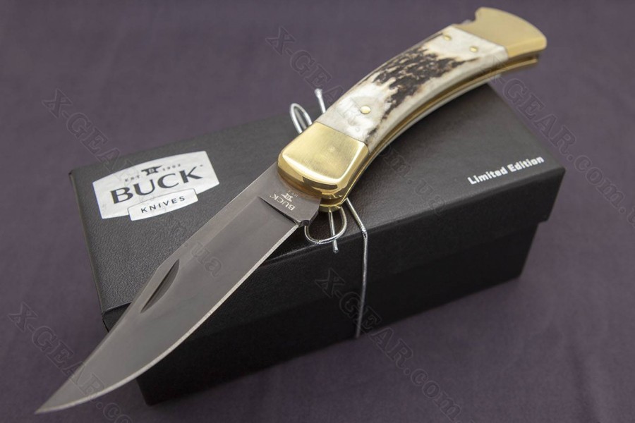 Ніж Buck 110 Limited Edition, Genuine Stag, BOS S30V