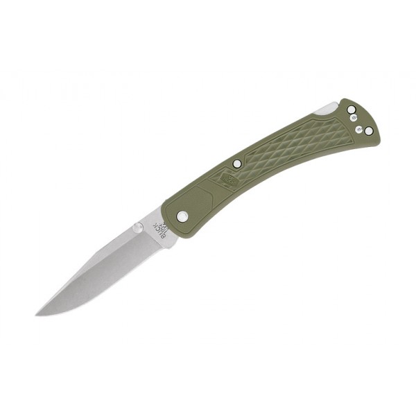 Buck 110 Slim Hunter Select Lockback Knife Olive GFN