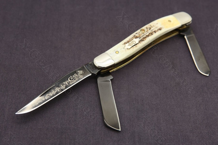 Case 17111 Medium Stockman, Vintage Stag Anthracite