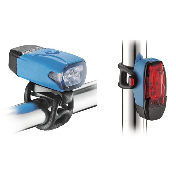 Комплект світла Lezyne KTV Drive Pair (200/10 Lumens) блакитний