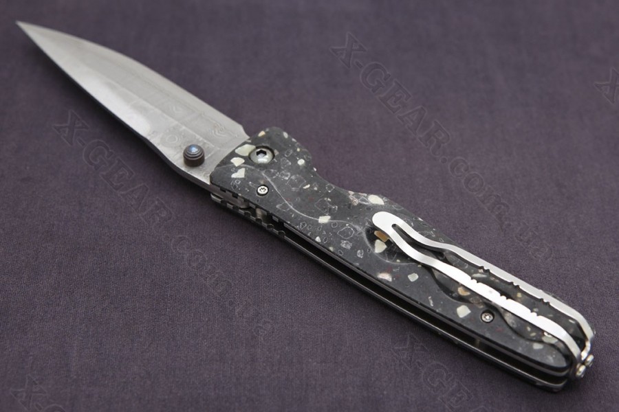 Mcusta Tactility Elite Damascus Black Corian 