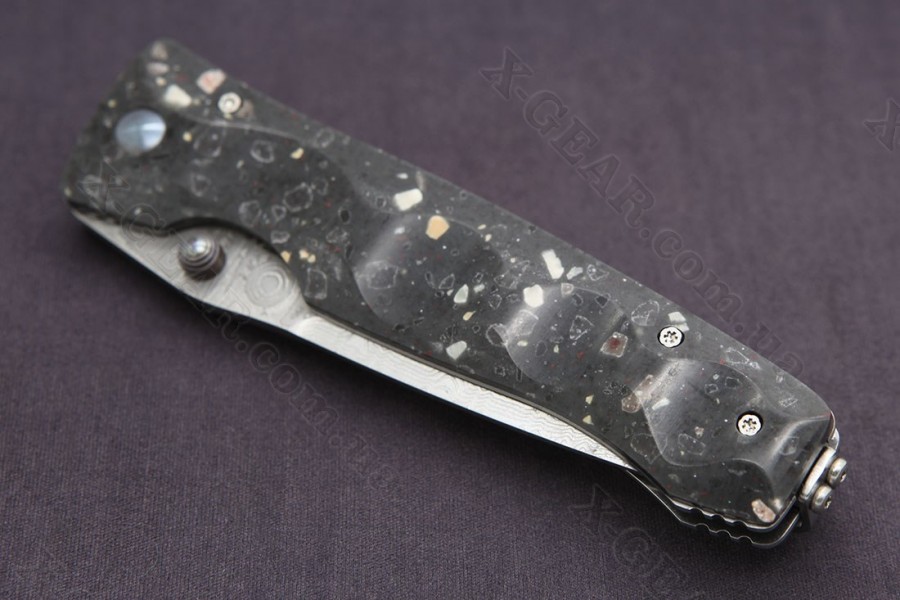 Mcusta Tactility Elite Damascus Black Corian 
