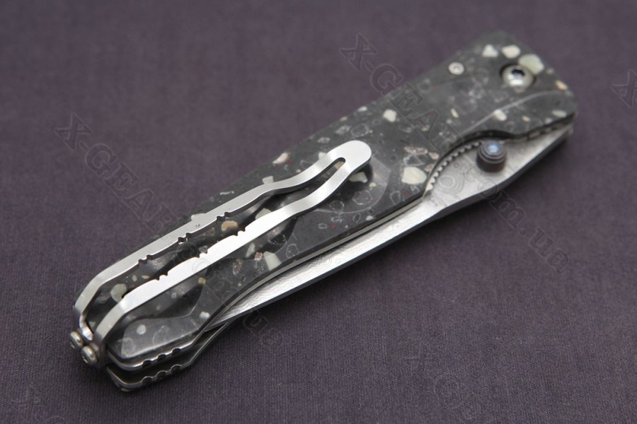 Mcusta Tactility Elite Damascus Black Corian 