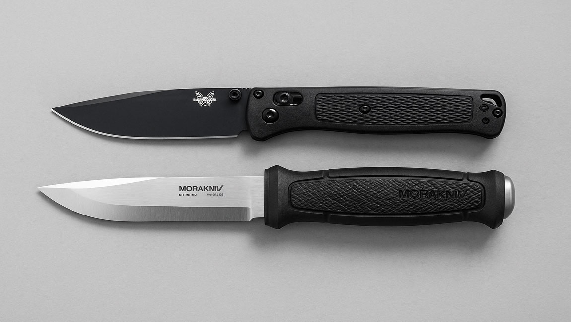 Benchmade Bugout vs Morakniv Garberg: мінімалізм проти надійності